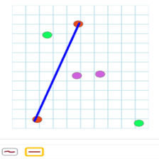 دروس وتمارين الرياضيات السنة أولى ابتدائي - رسم الخطوط المستقيمة والخطوط المنحنية 