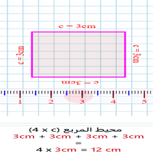 Cours et exercices de mathématiques - 3ème année primaire - Périmètre du carré