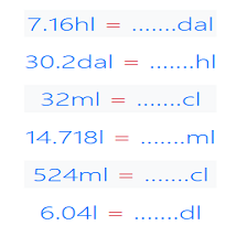 Cours et exercices de mathématiques - 4ème année primaire - Conversion des unités de capacité 2