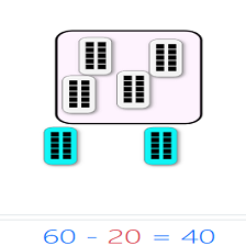 Cours et exercices de mathématiques - 1ère année primaire - Calculer la différence