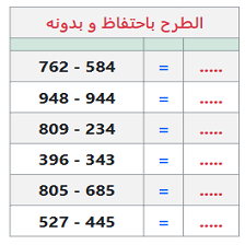 Cours et exercices de mathématiques - 4ème année primaire - Technique  de la soustraction 7